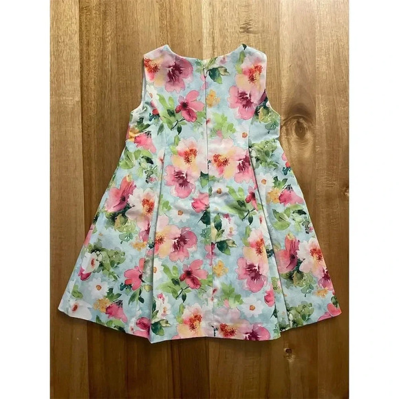 Mayoral Toddler Girls 3T Floral Sleeveless Knee Length Party Dress - Picture 4 of 4